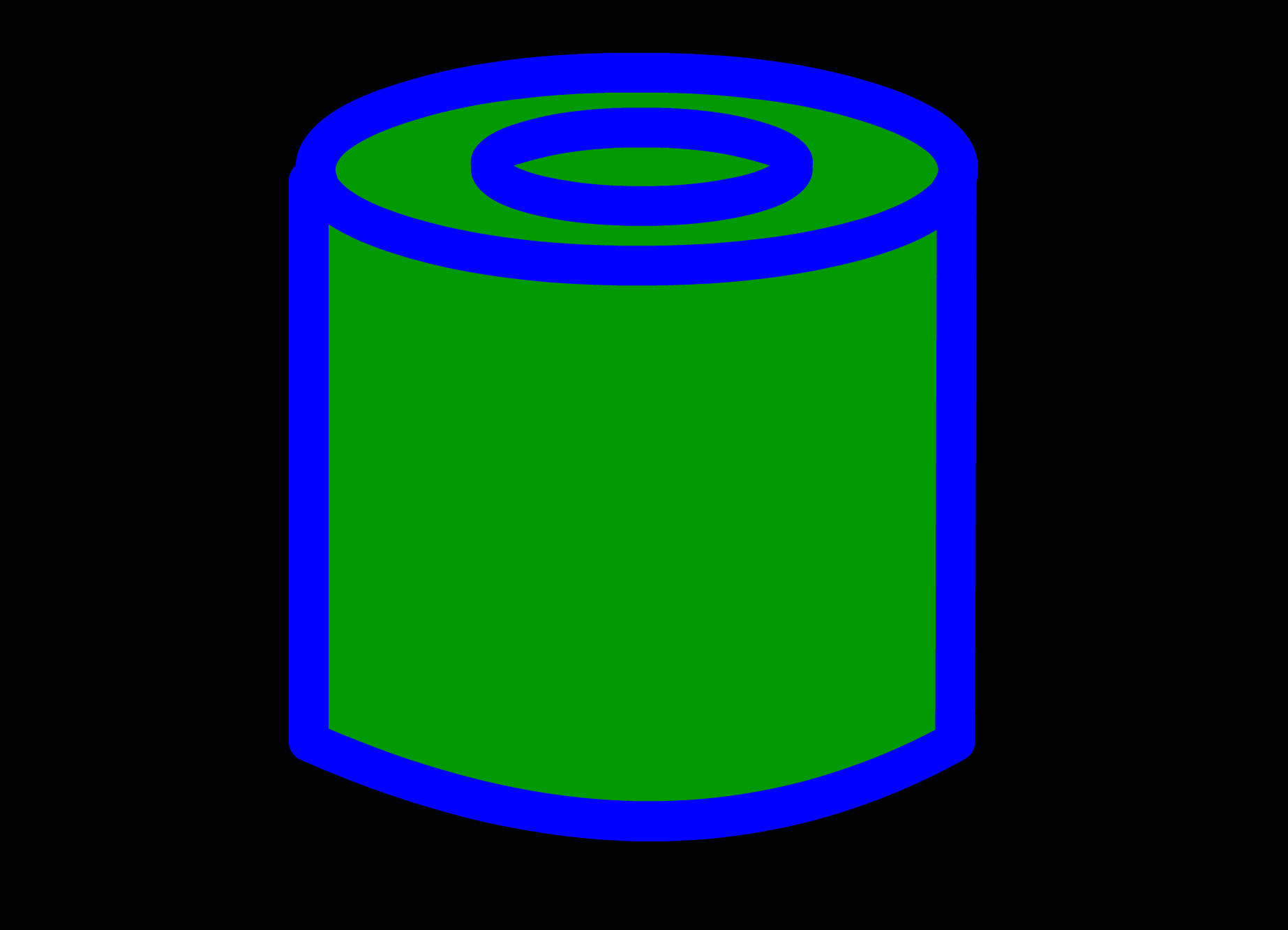 Green Marshmallow Cylinder