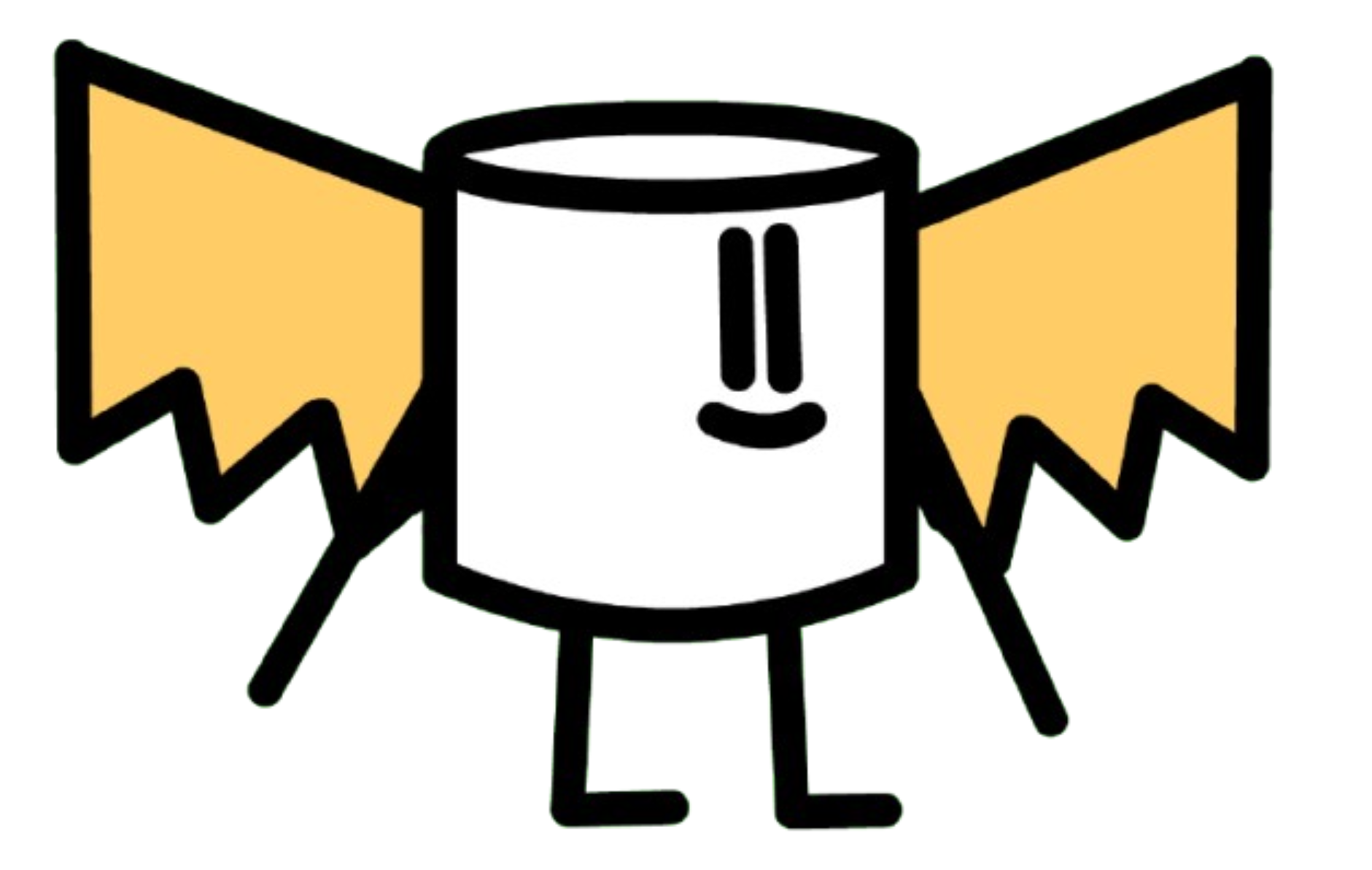 Flying Marshmallow with Wings